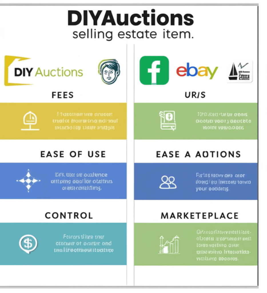 The Seller's Dilemma: DIYAuctions vs. eBay vs. Facebook Marketplace - Estate sale guide and tips
