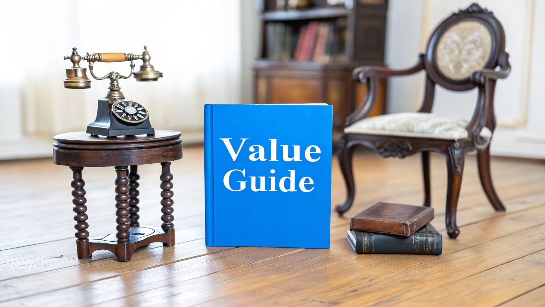 Value Guide for Your Antique Phone Table and Chair - Estate sale guide and tips