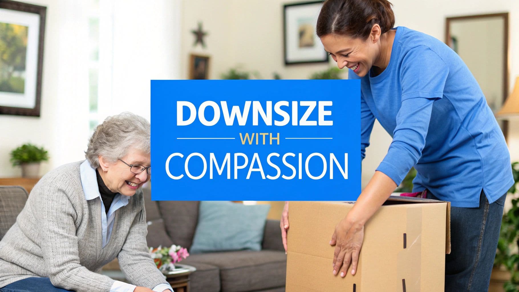 How to Help Seniors Downsize with Compassion - Estate sale guide and tips