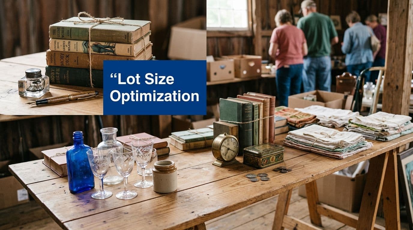 Lot Size Optimization: The DIYAuctions Host's Playbook - Estate sale guide and tips